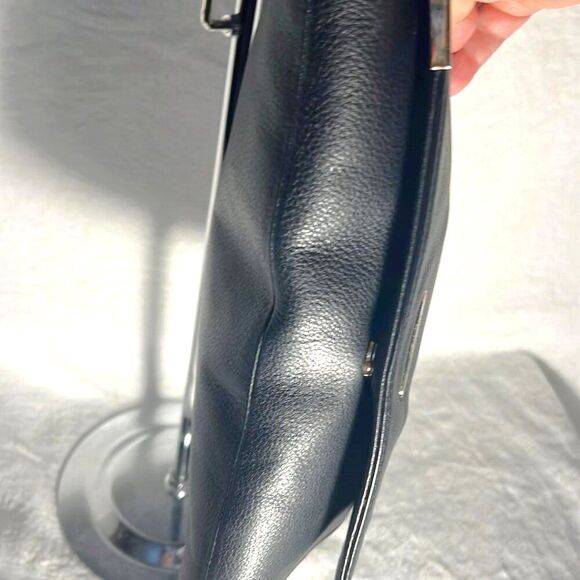 Michael Kors Black Leather Clutch with Removable Strap - Picture 6 of 11